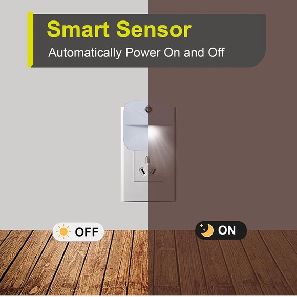 Led nightlight  6 Pack Night Light Plug in, White LED Nightlights new - Picture 3 of 6